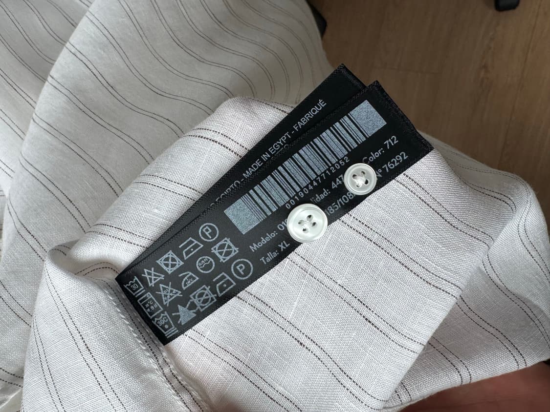 Massimo Dutti 마시모두띠 린넨 스트라이프 셔츠 XL 상품이미지6
