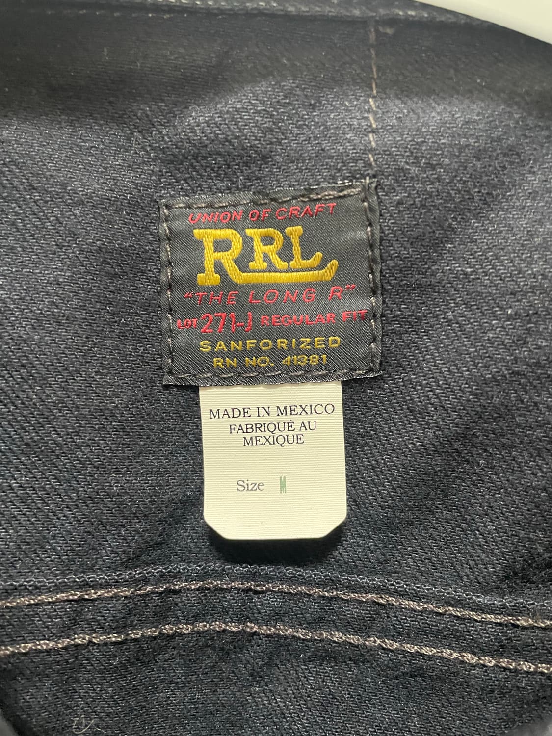 RRL lot271 트러커 블랙 M 상품이미지2
