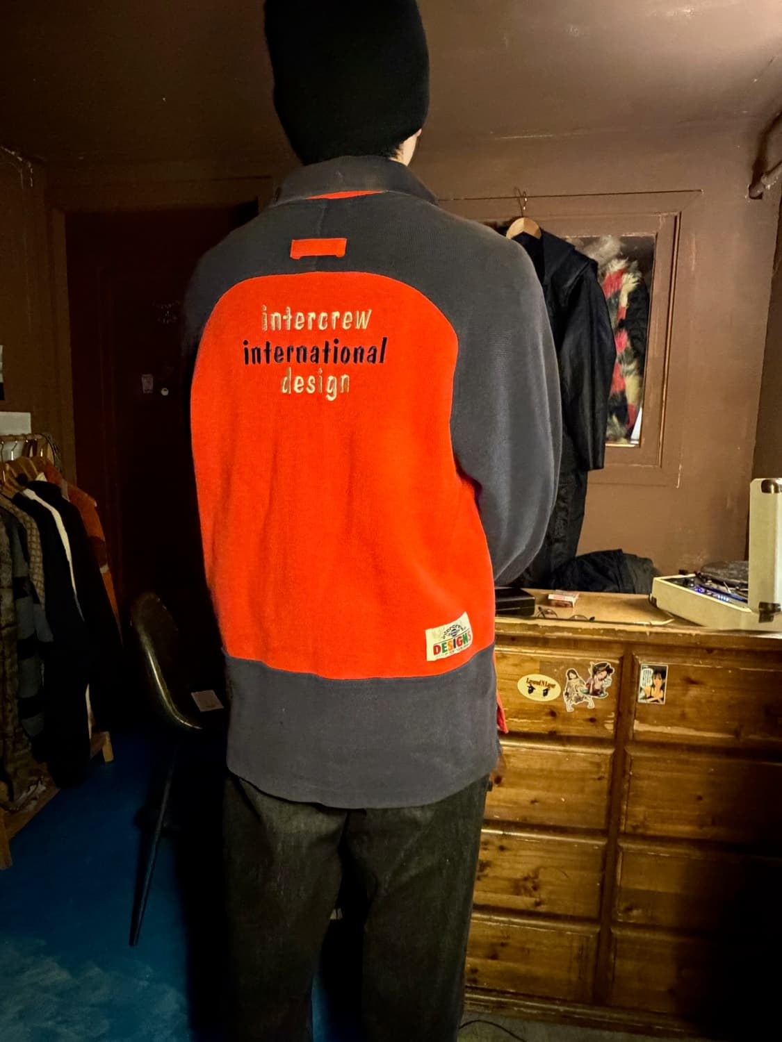 90s intercrew logo block color sweat 상품이미지1