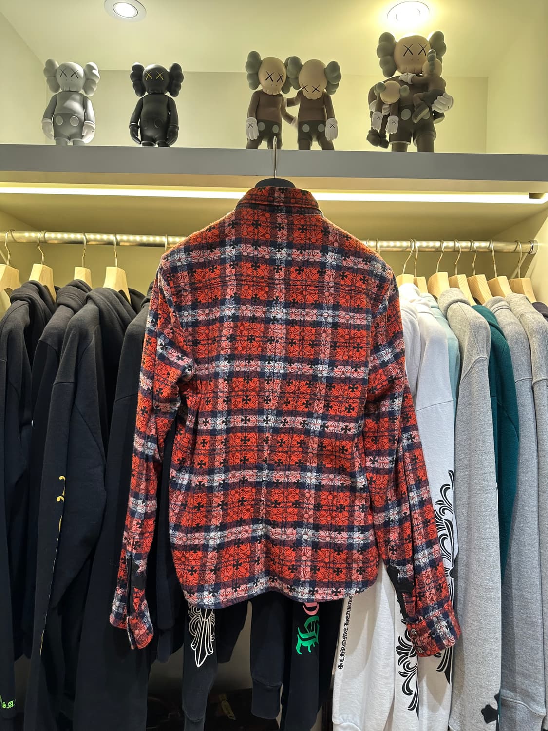 크롬하츠 루스앤리스 레더패치 체크셔츠 M 상품이미지2