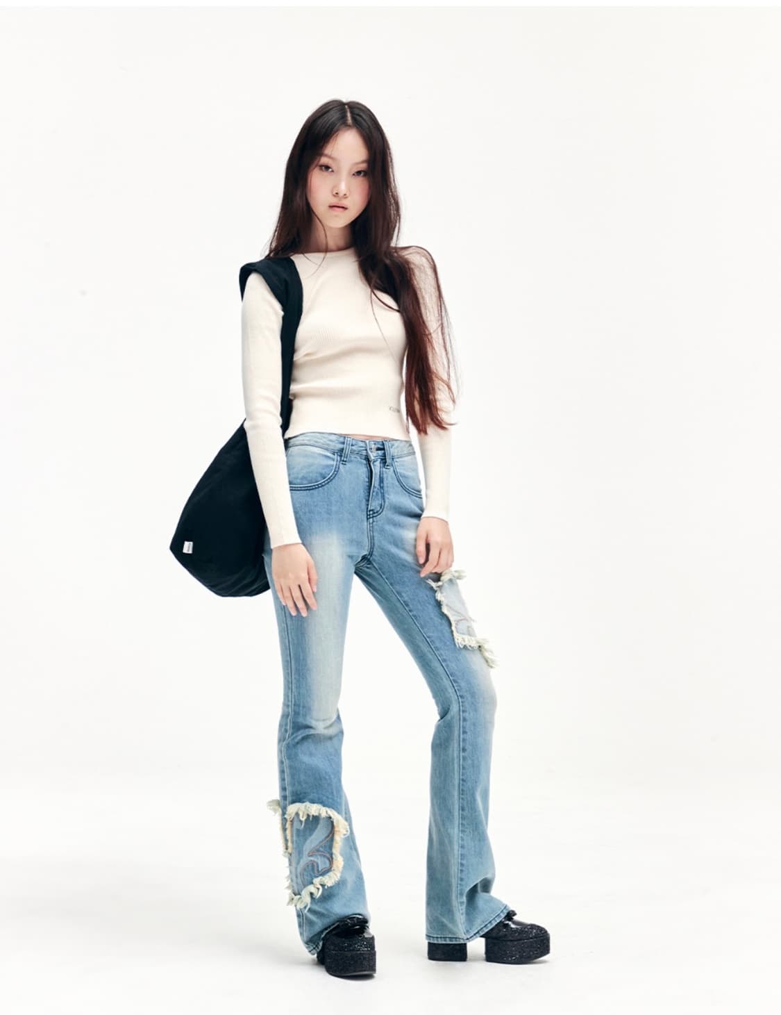 BASIC LOGO KNIT IVORY 상품이미지6