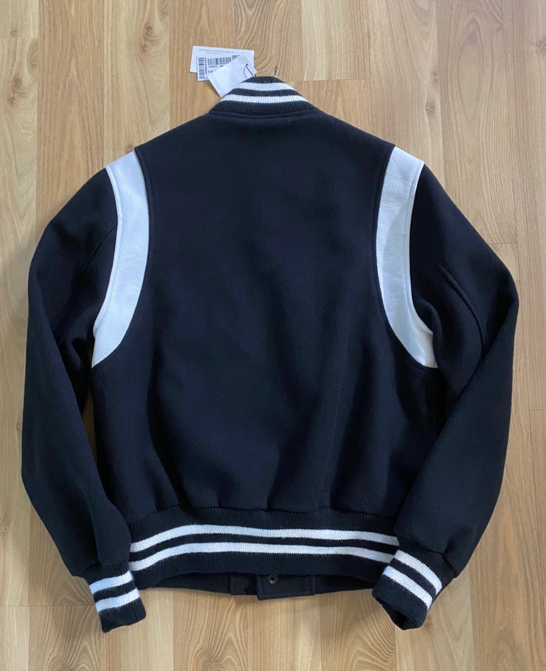 골든베어 / 테디자켓 바시티 검흰 / S (95-1 상품이미지2