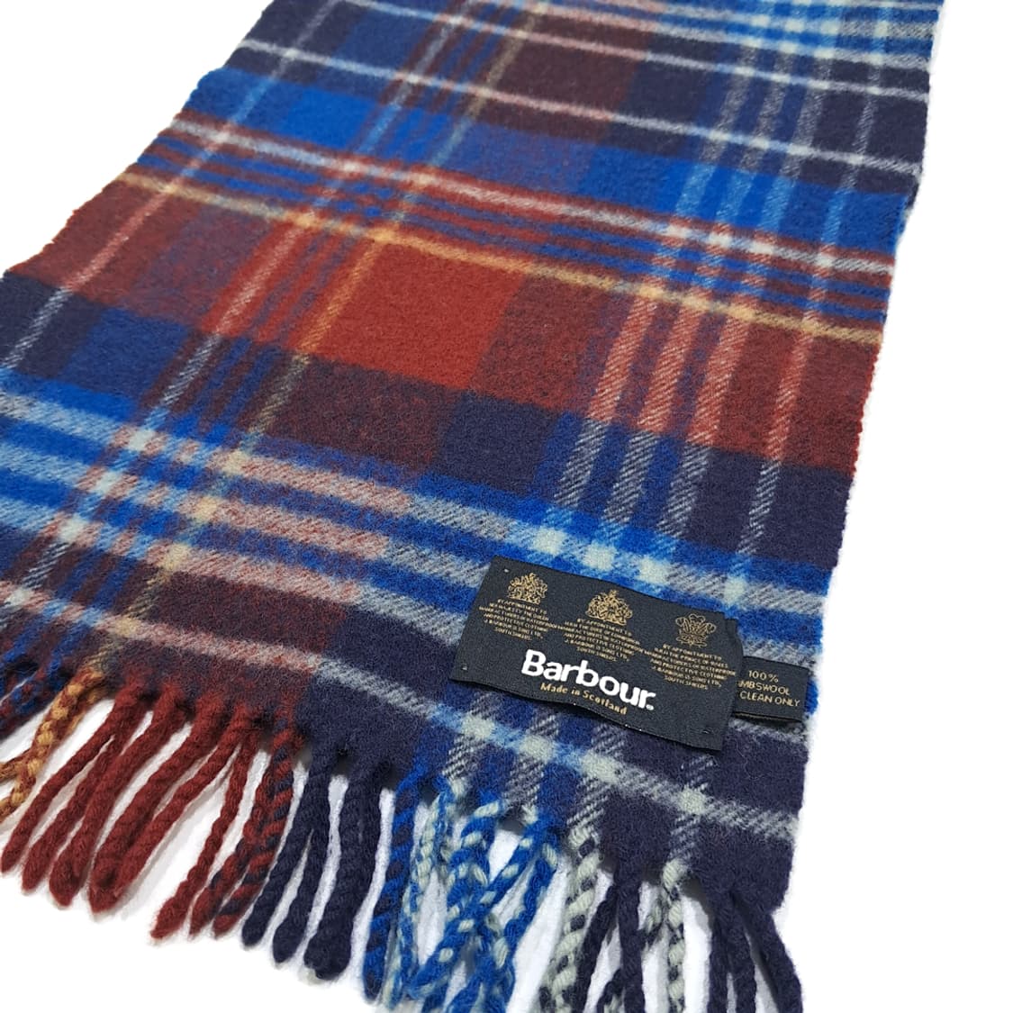 MX466 바버 스코틀랜드판 램스울 3로얄워런트 타탄 머플러 목도리 상품이미지3