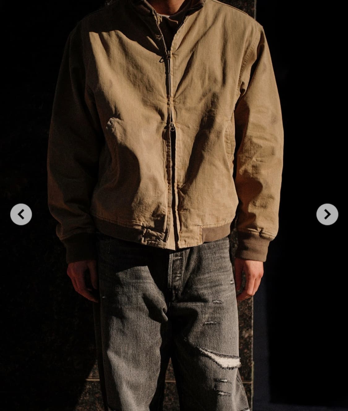 오베르쥬 어드레서샵 별주 탱커자켓 42사이즈 상품이미지2