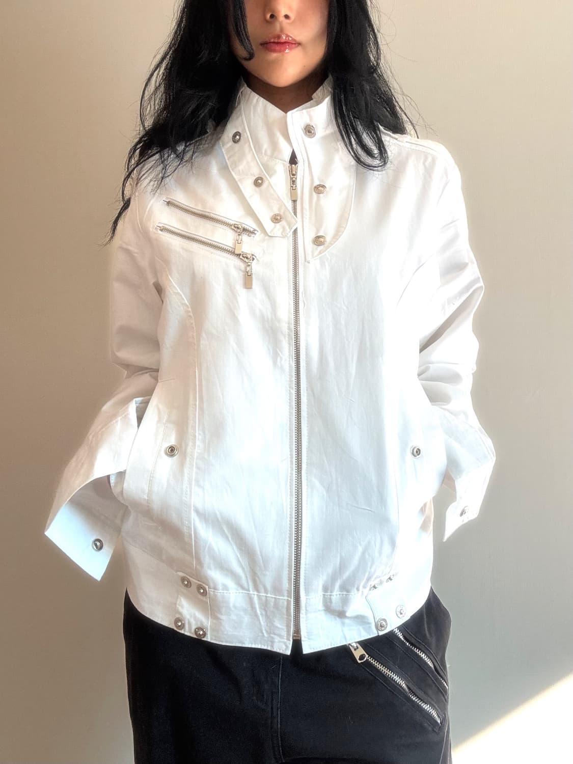 락시크 화이트 자켓 상품이미지4