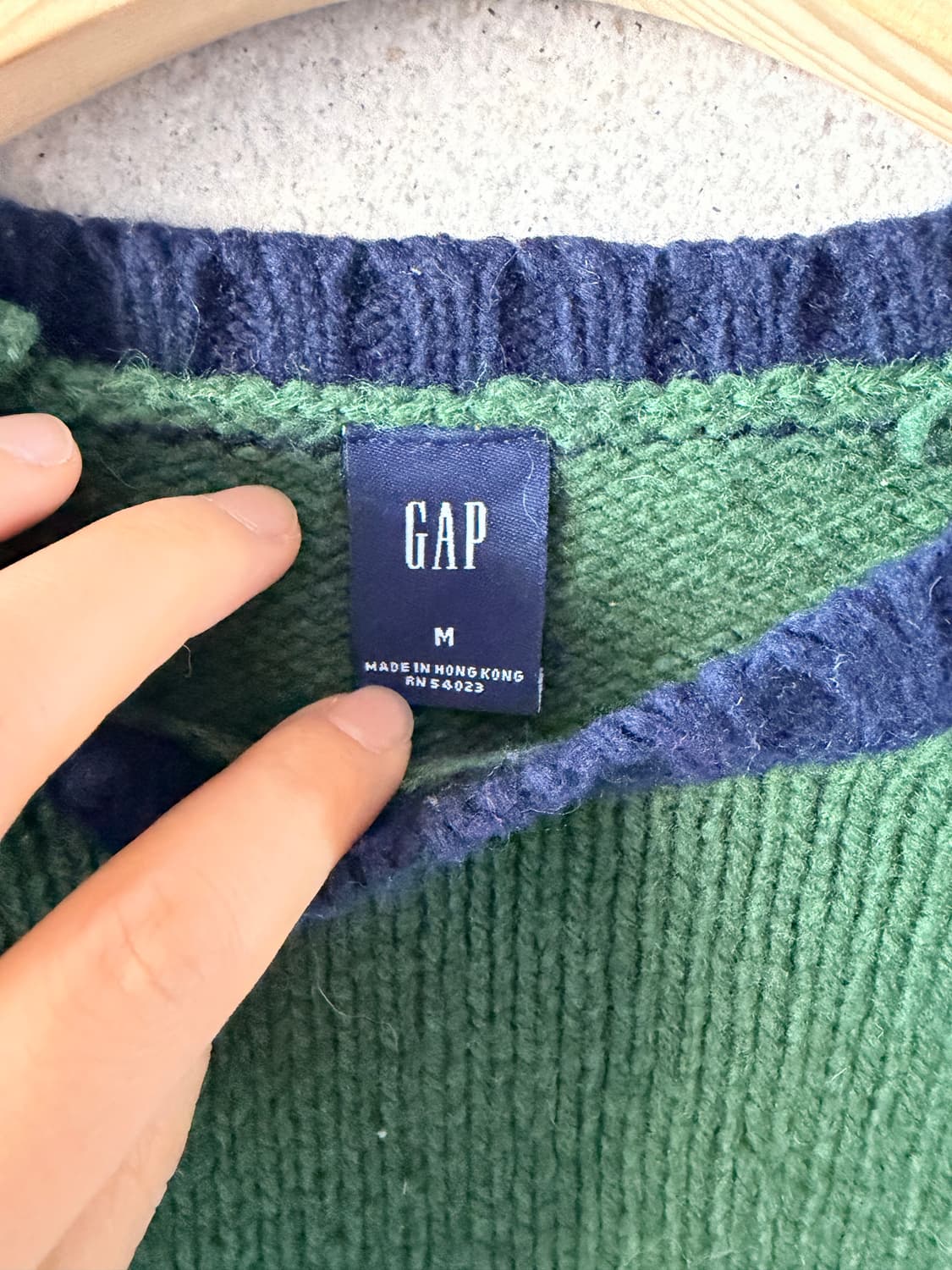 갭 코위찬 니트 도톰한 램스울 스트라이프 상품이미지2