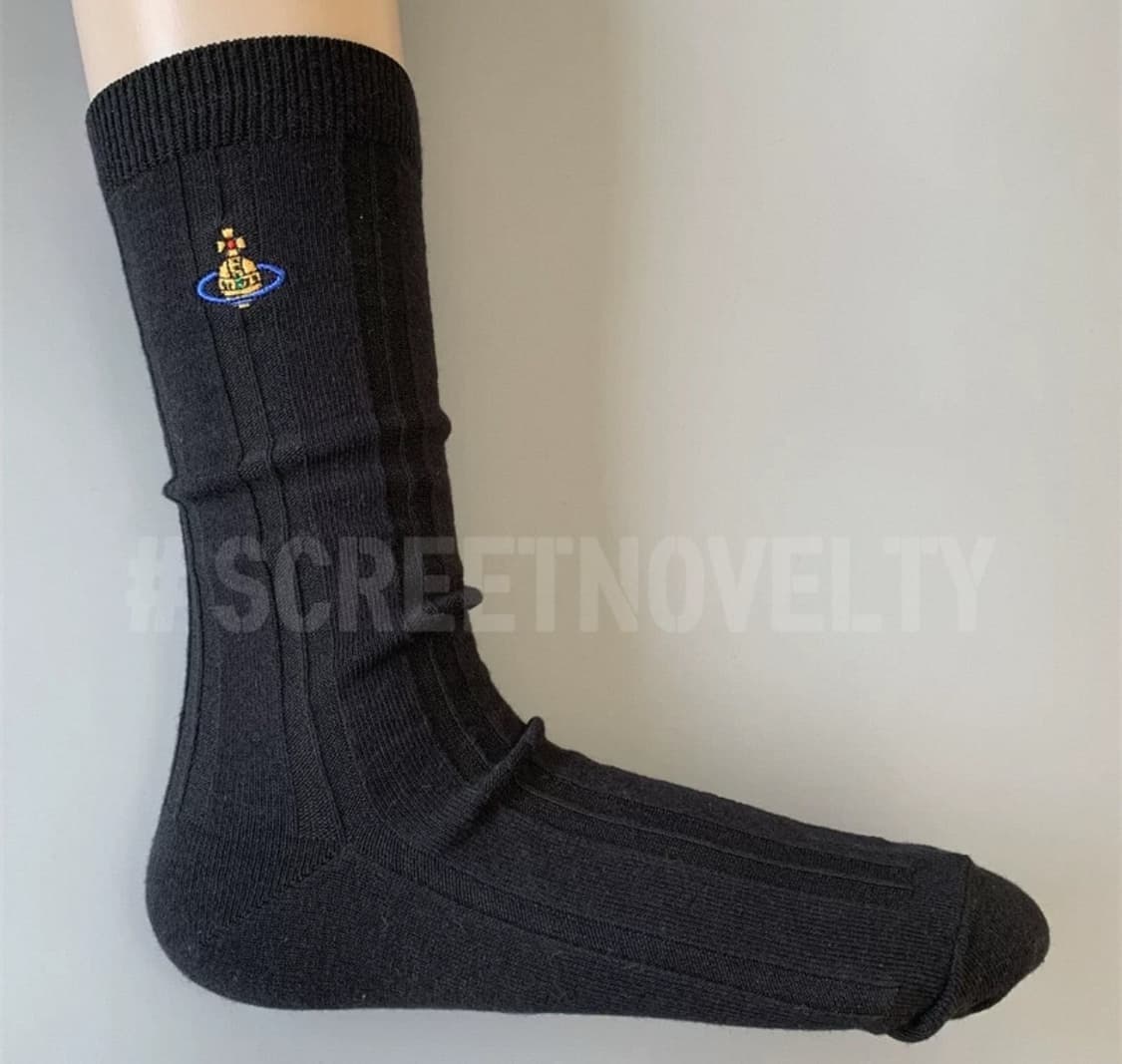 비비안 웨스트우드 원포인트 ORBㄹ 리브 크루 양말 상품이미지4