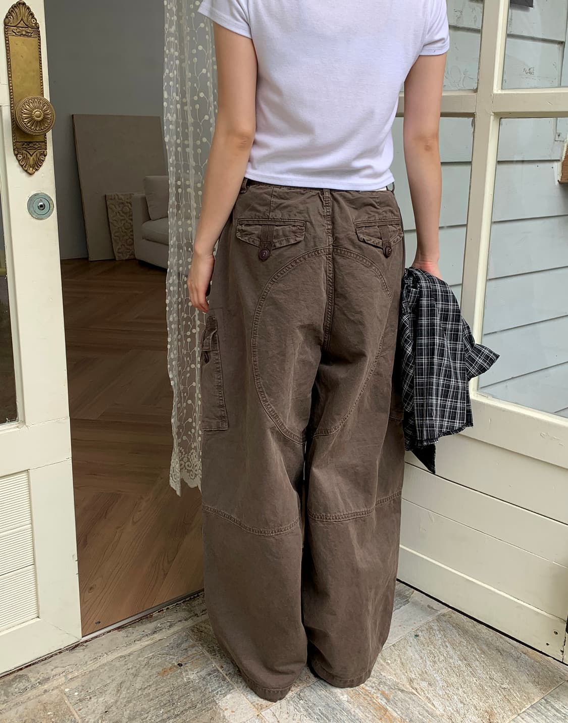 릿킴 브라운 카고 팬츠 상품이미지7