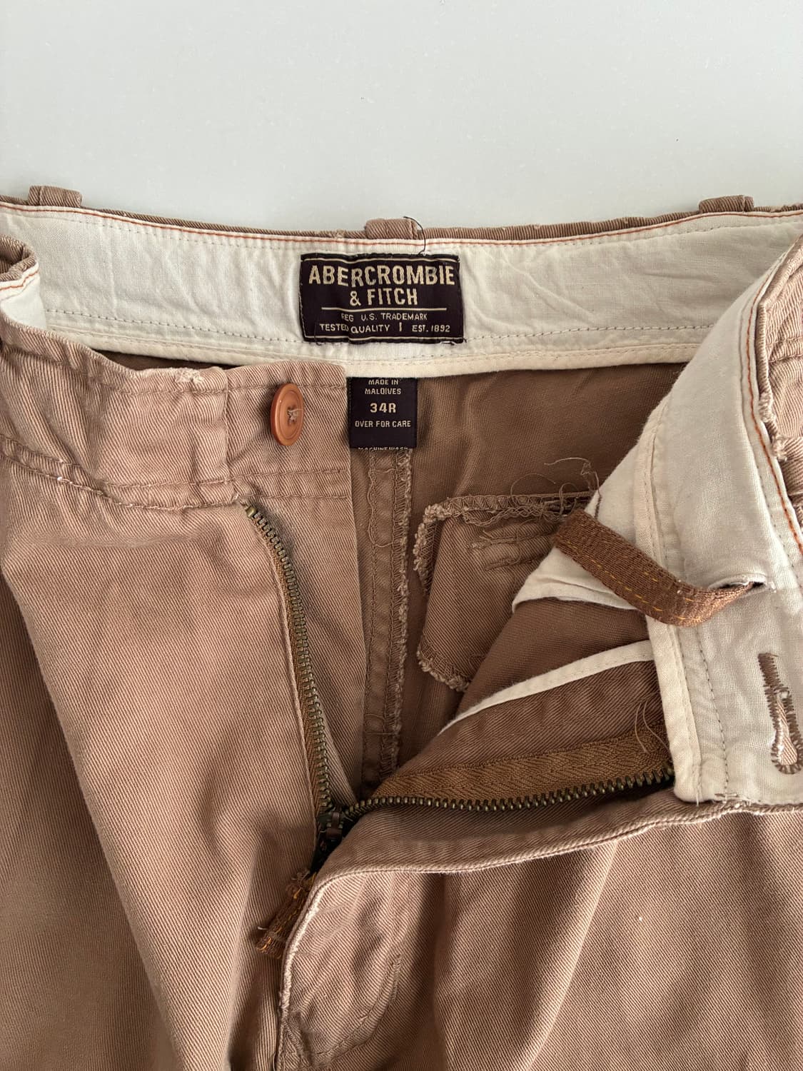 34) 아베크롬비 카고 버뮤다 반바지 브라운 상품이미지5