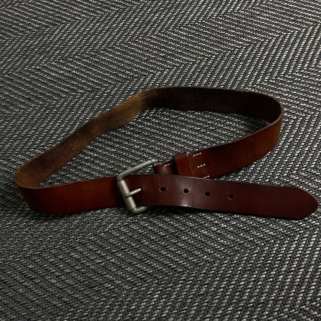 빈티지 웨스턴 브라운 가죽 벨트y 3883 상품이미지1