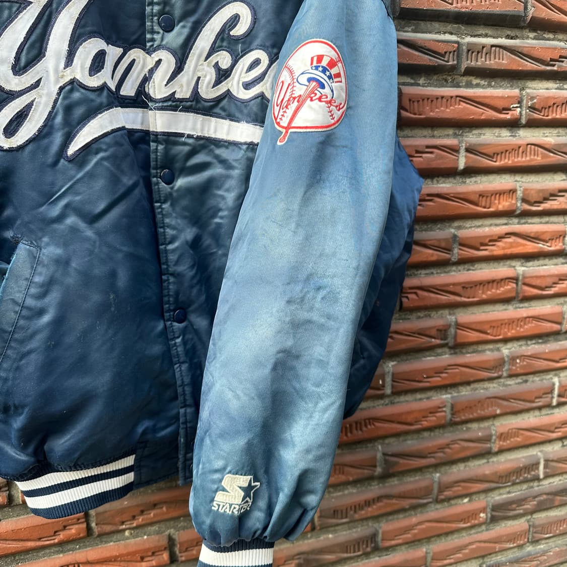 빈티지 00s 스타터 뉴욕 양키즈 바시티 자켓  상품이미지2
