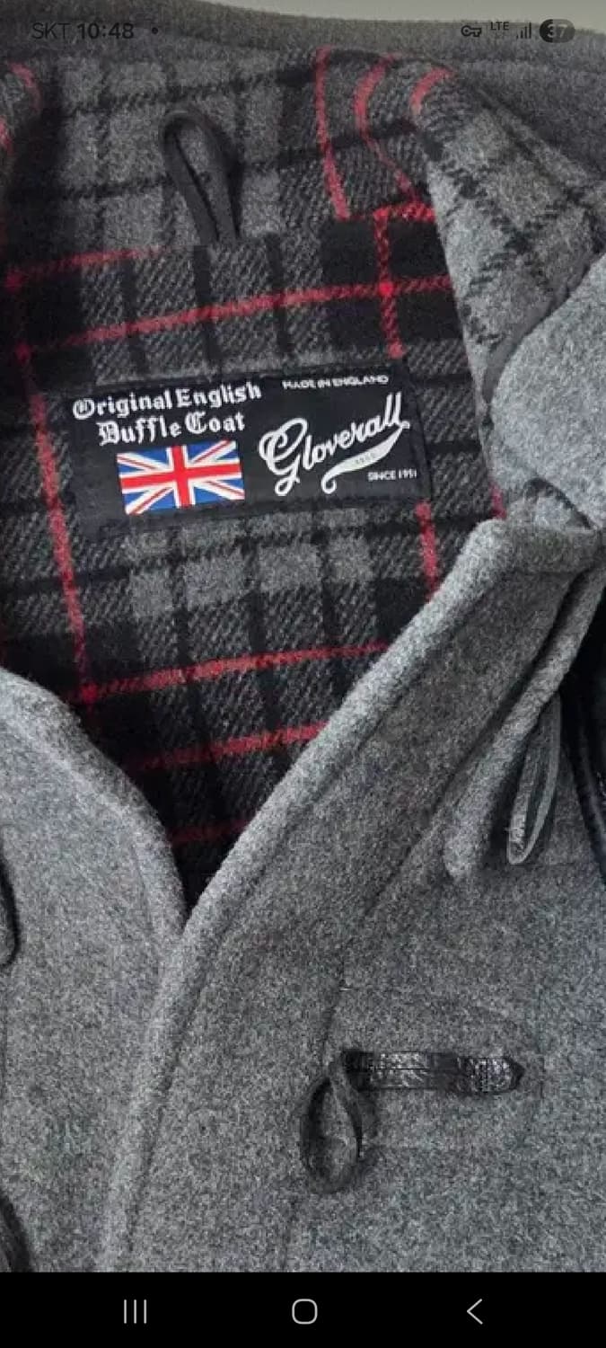 글로버올 gloverall 회색 더플 코트 상품이미지6