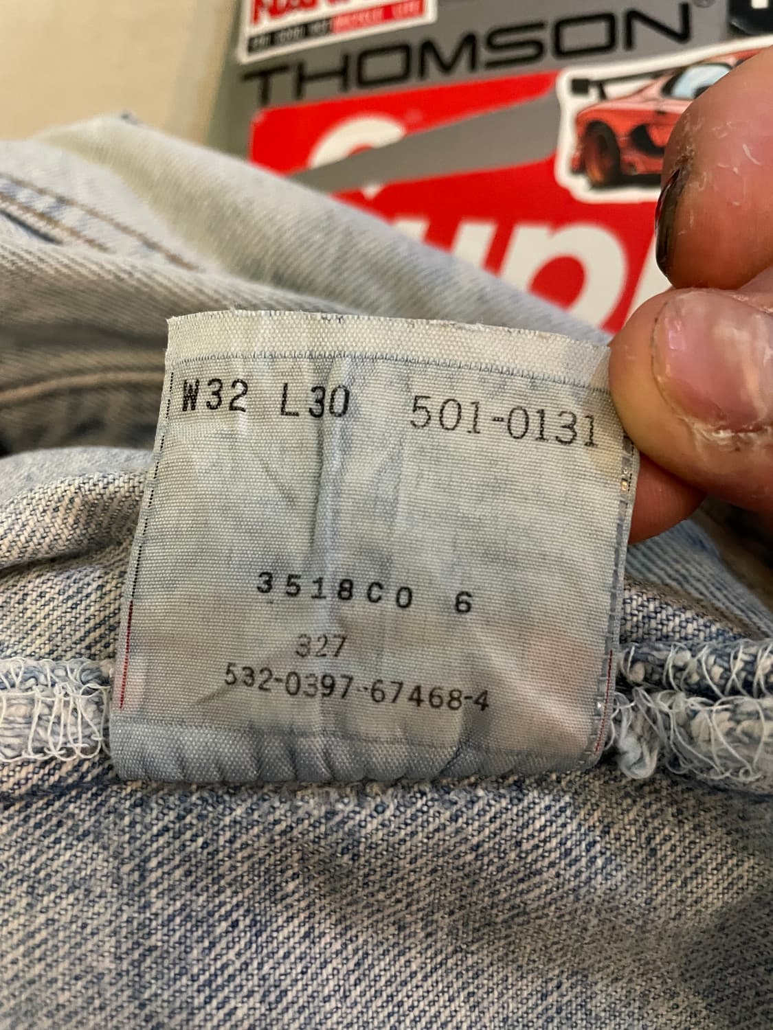 리바이스501 연청 데님 팬츠 상품이미지3