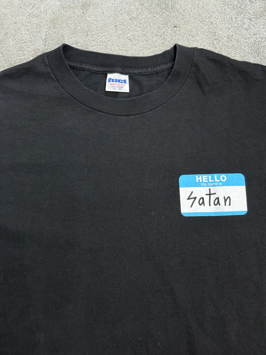 00s FUCT 'my name is satan' 롱슬리브 L 상품이미지3