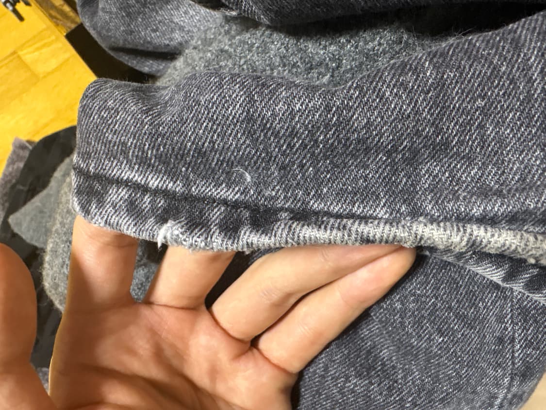 해칭룸 와이드 커브드 진 상품이미지4