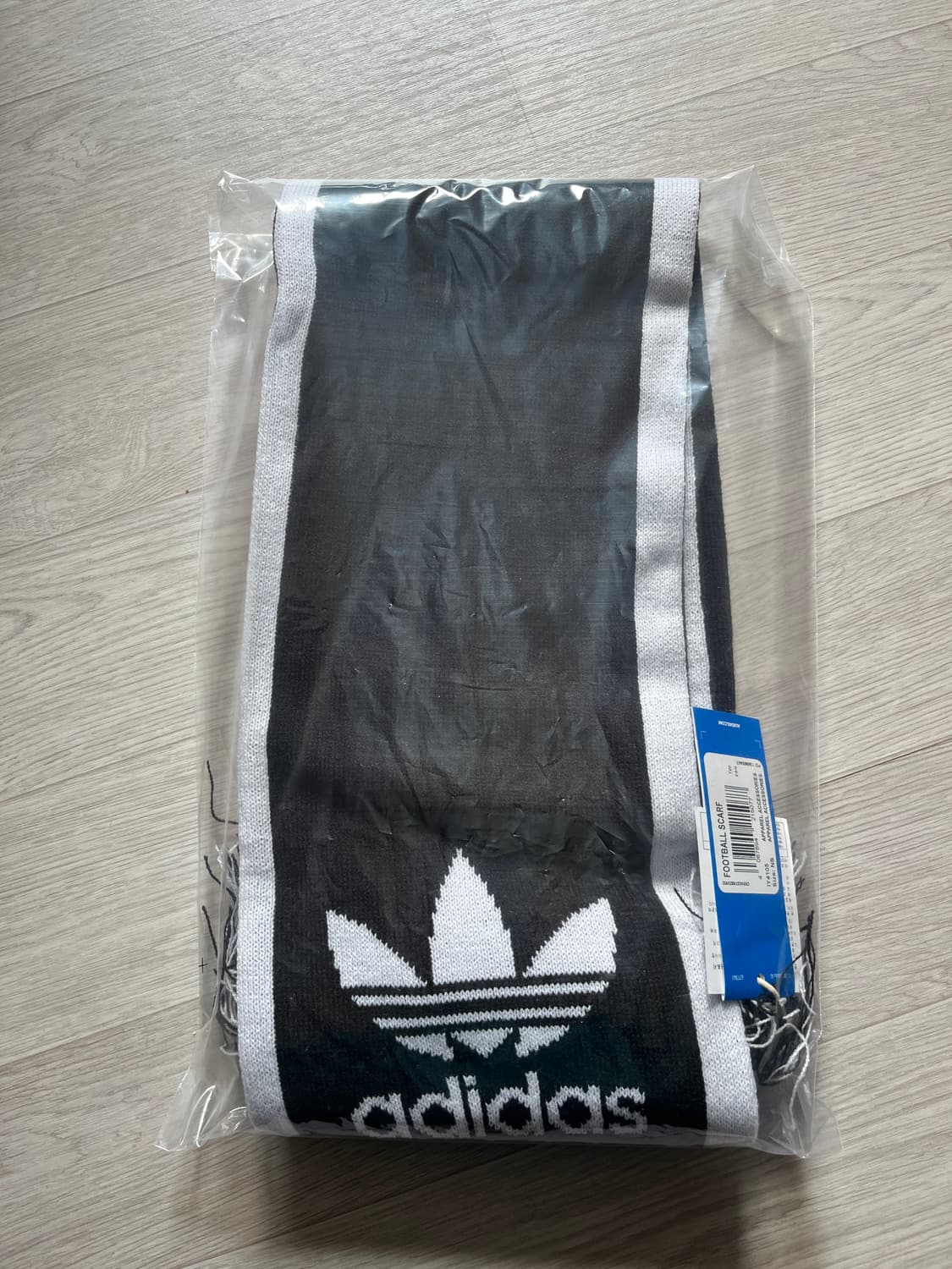 아디다스 풋볼 스카프 머플러 블랙 미개봉 새상품 상품이미지2
