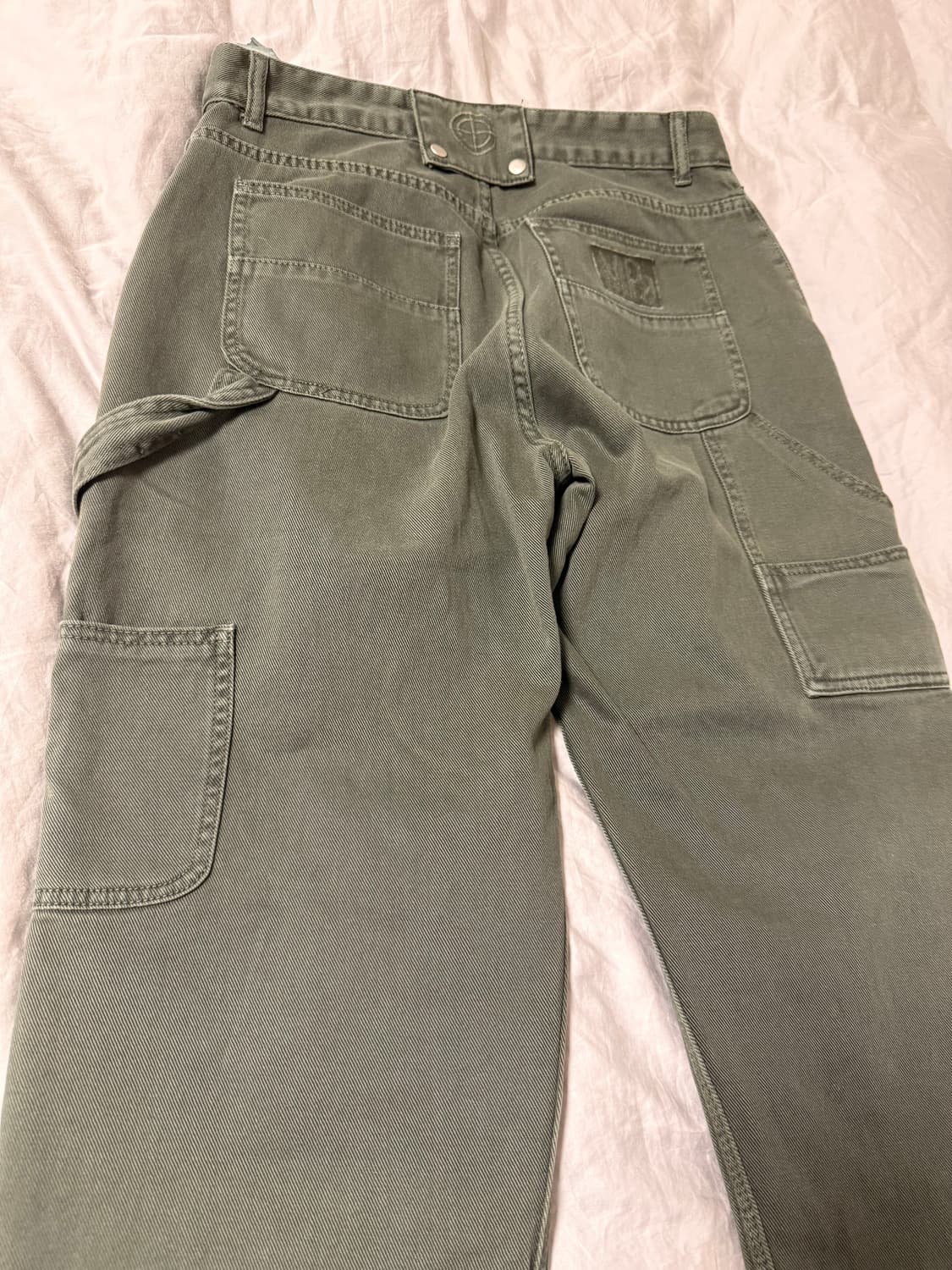 플라스틱 프로덕트 데님 카펜더 팬츠 (KHAKI) 상품이미지1