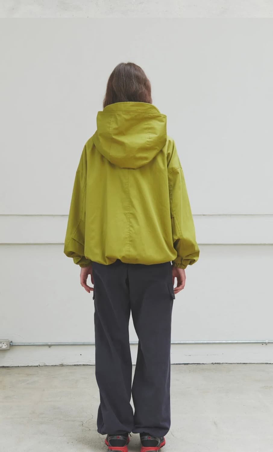 페스토 Pesto 리본 후드 자켓 올리브 ribbon hood olive 상품이미지5