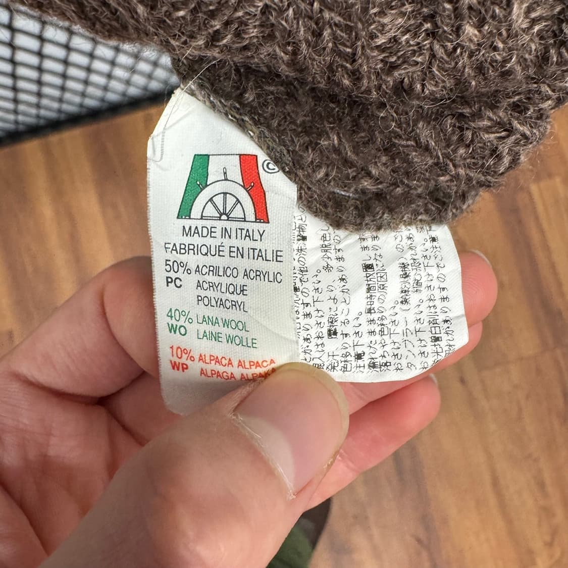 ITA VTG 노르딕 패턴 울 니트 스웨터 루즈핏 브라운 상품이미지6