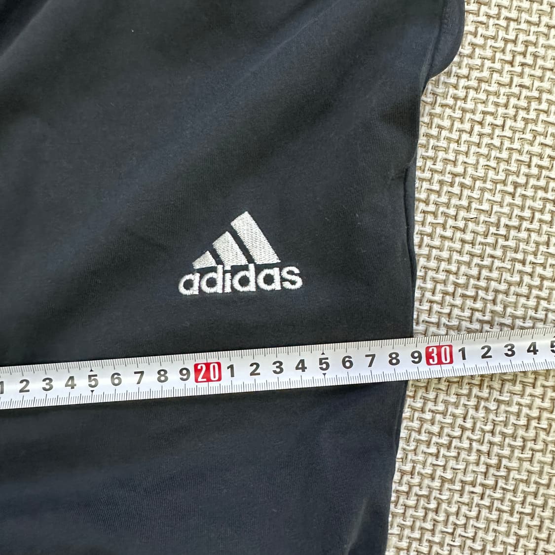 L 아디다스 블랙 코튼 팬츠 0430D 상품이미지6