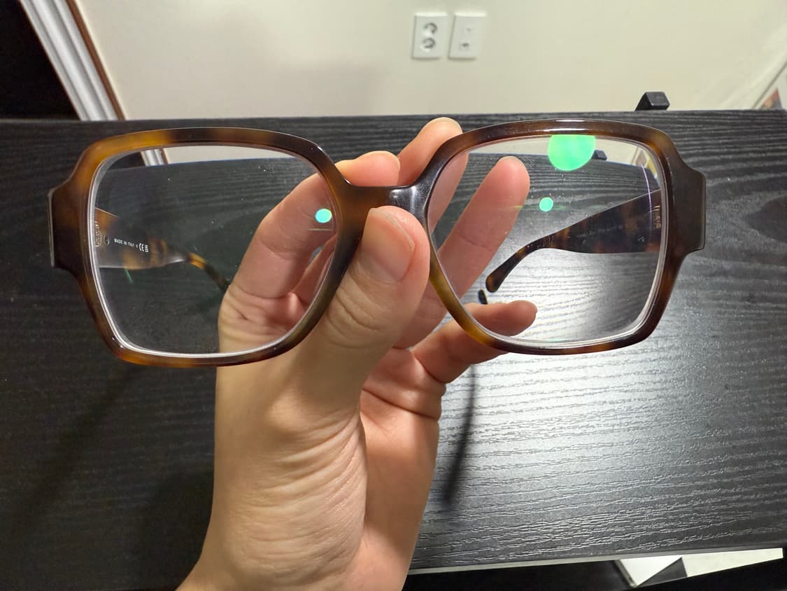 샤넬 하트스퀘어 안경 하바나 호피 상품이미지4