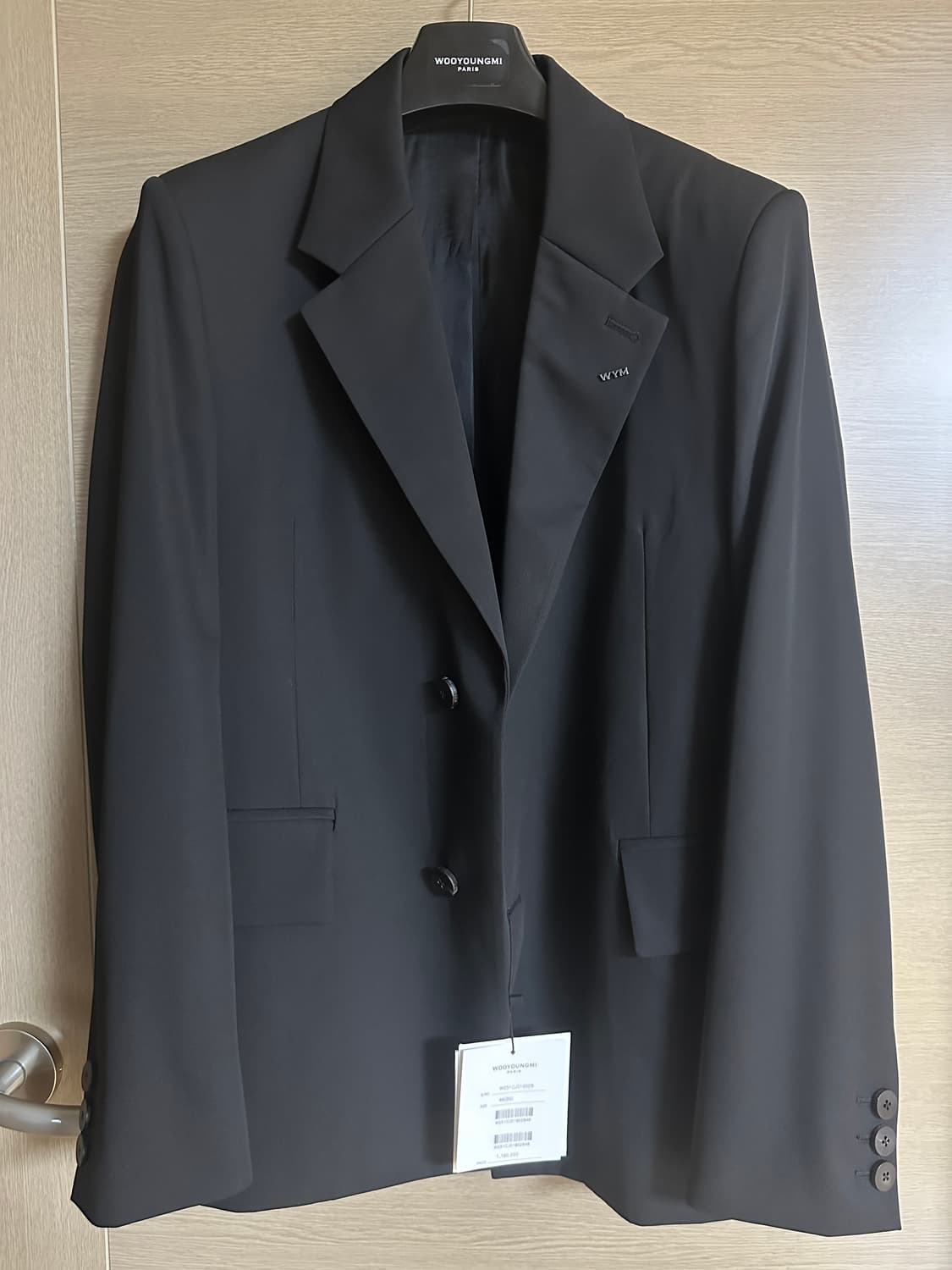 [46]우영미 25SS 울 싱글 자켓 블랙 상품이미지1