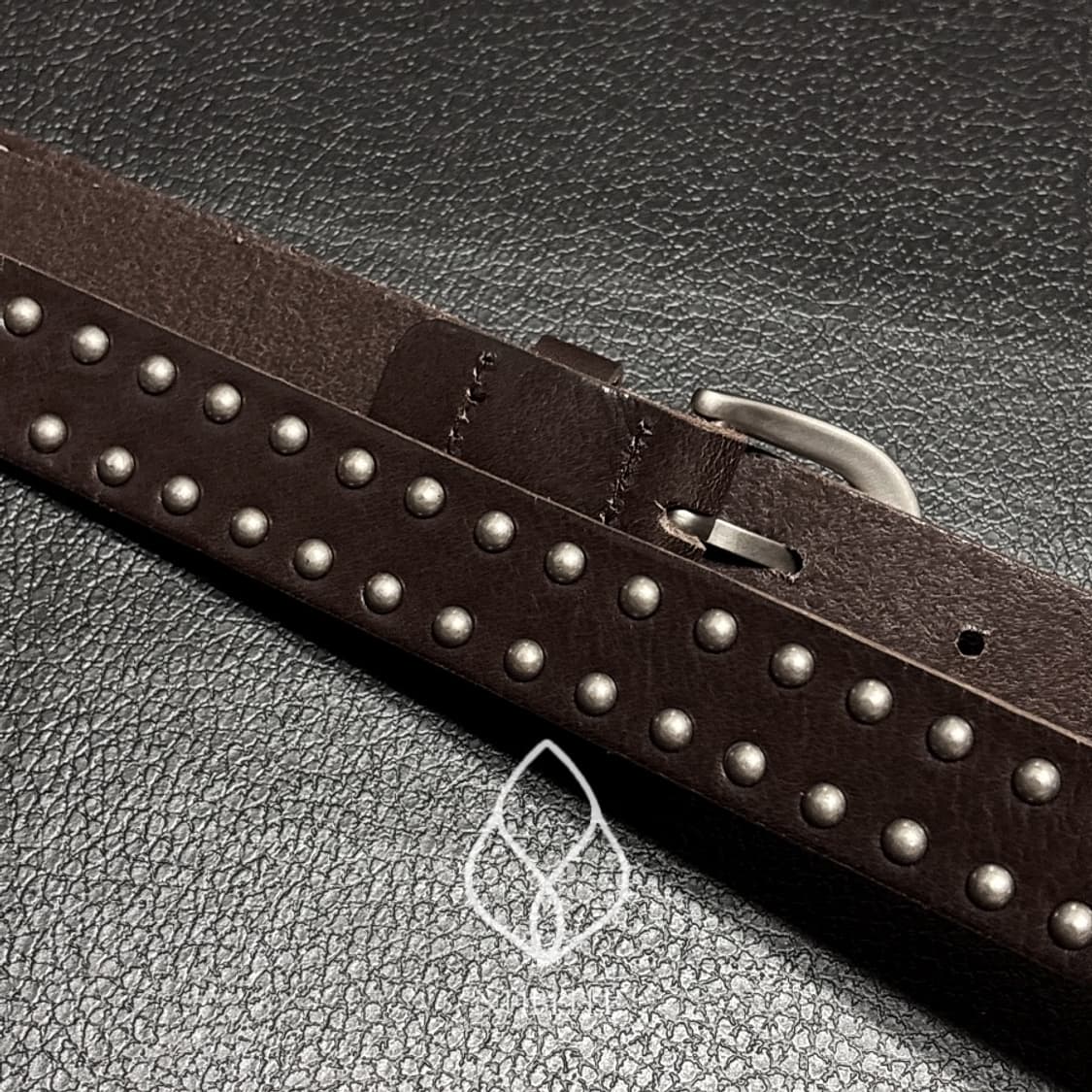 🌗 Stud vegetable belt / 스터드 베지터블 소가죽 벨트 상품이미지9