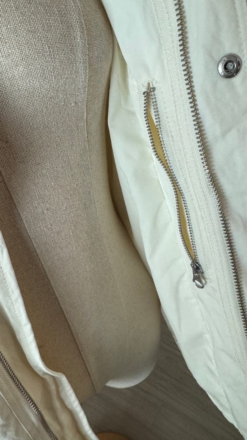 오로 oro 라퍼지포우먼 야상 자켓 오버핏 필드 숏 자켓 (화이트) 상품이미지8