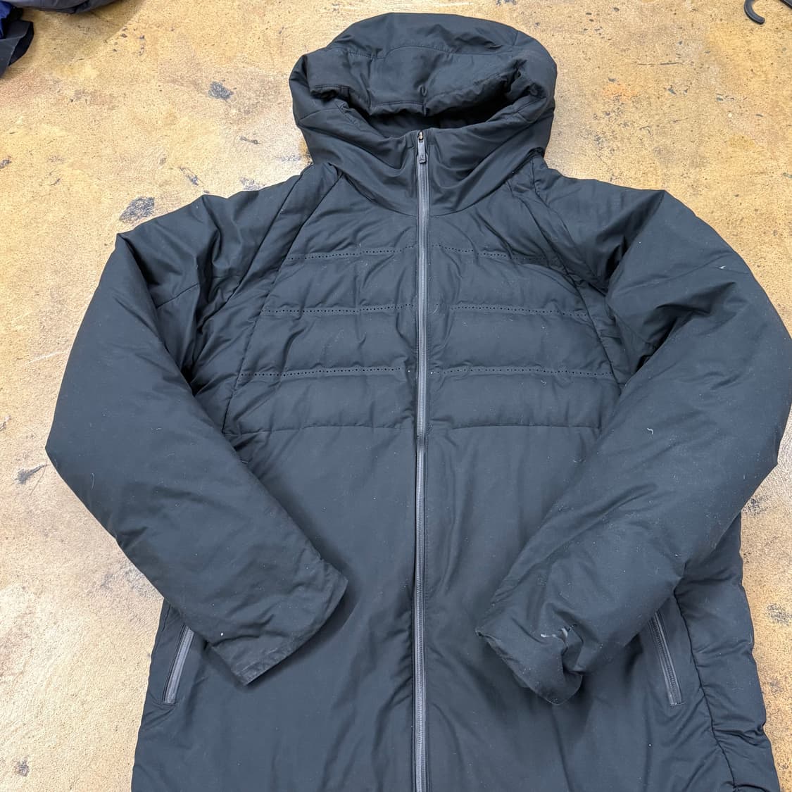 [정품/L] 나이키 에어조던 블랙 후드 패딩 점퍼 b15 상품이미지2