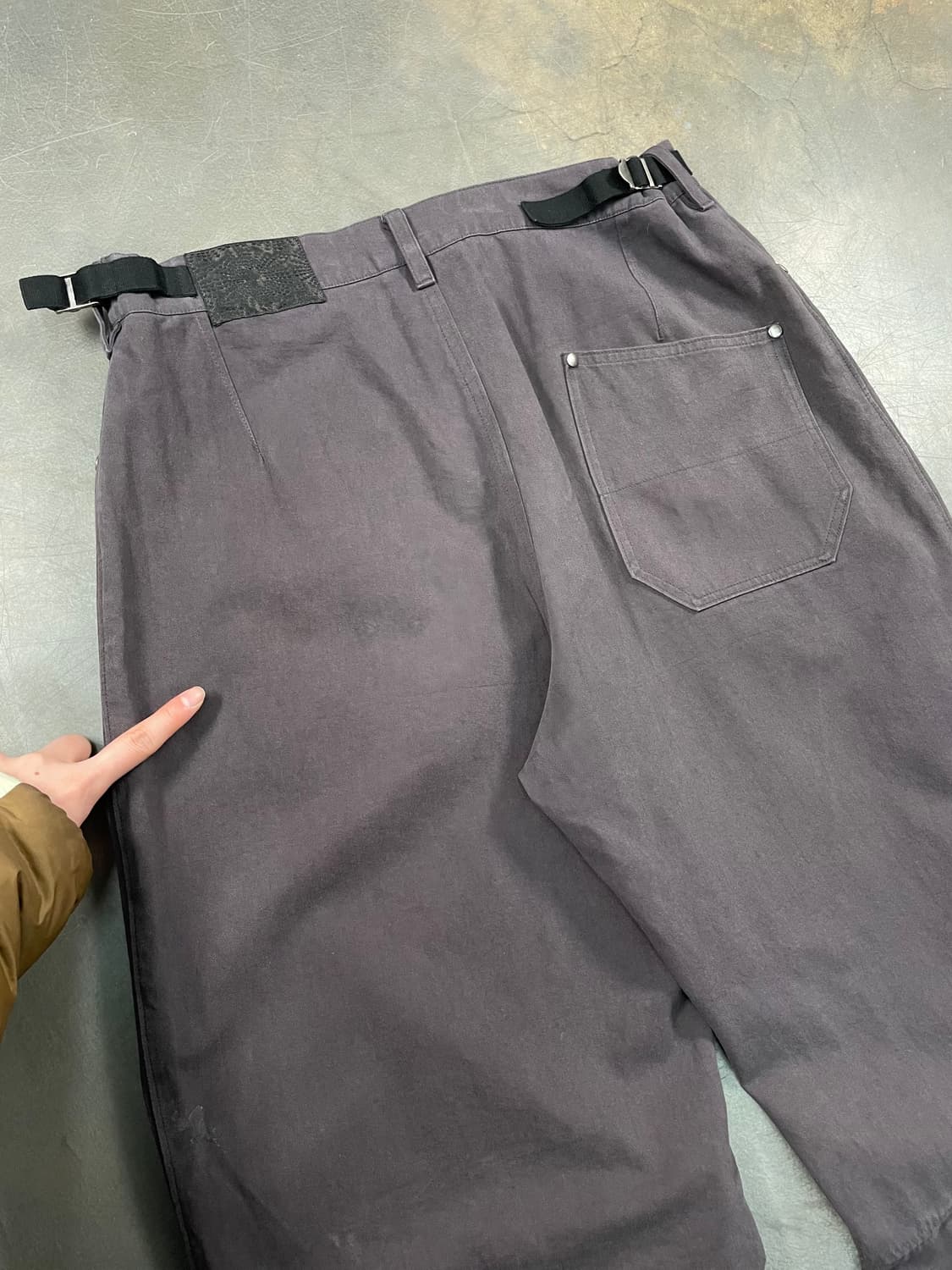 폴리테루 원턱 고시마 팬츠 상품이미지7