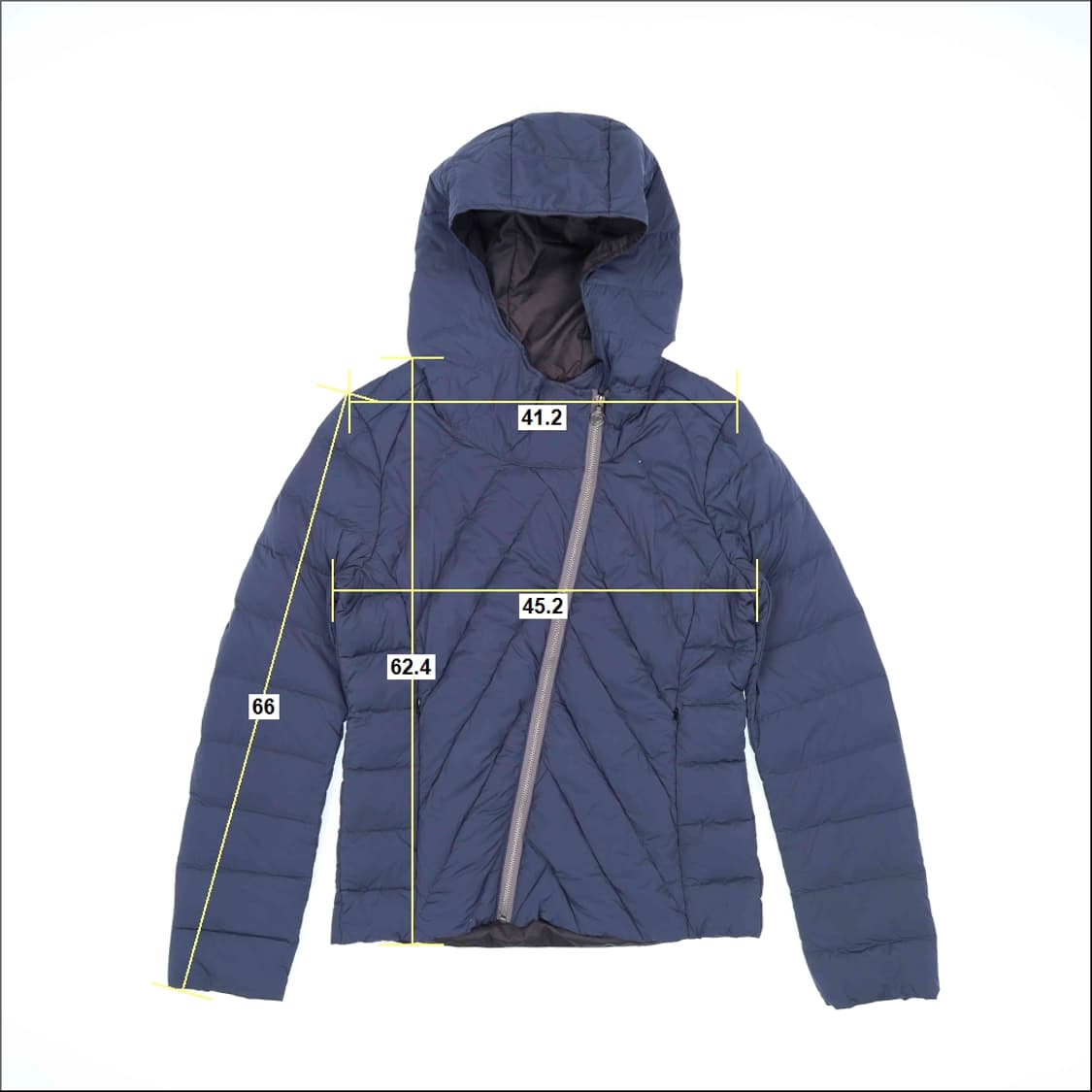 [55정도] 콜마르 네이비 사선 경량패딩 1107HR3 상품이미지6