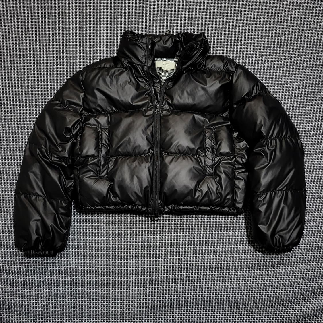 (여성) 라퍼지스토어 크롭 푸퍼패딩블랙 (S) 상품이미지1