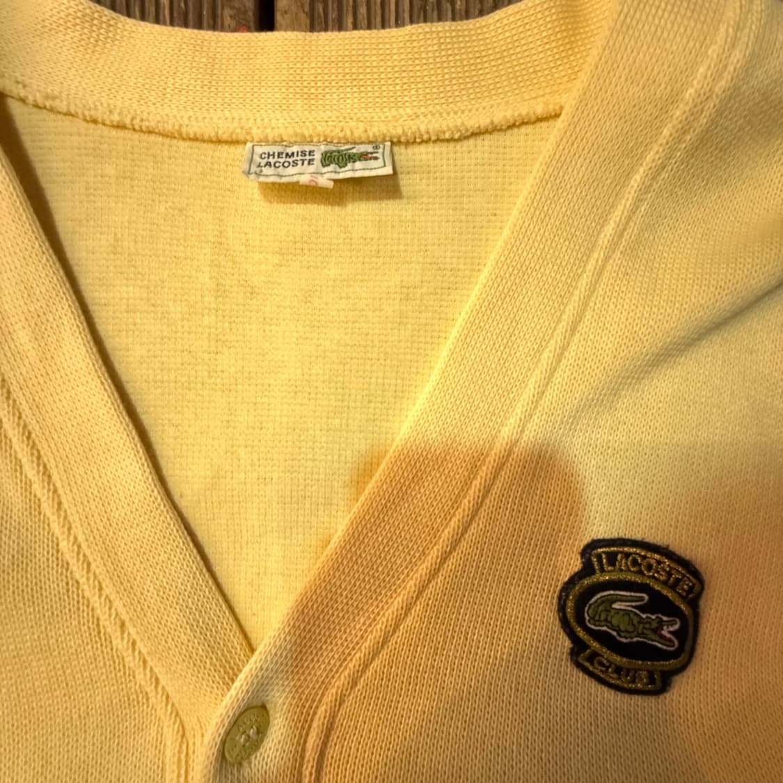 라코스테 연노랑 가디건 상품이미지2