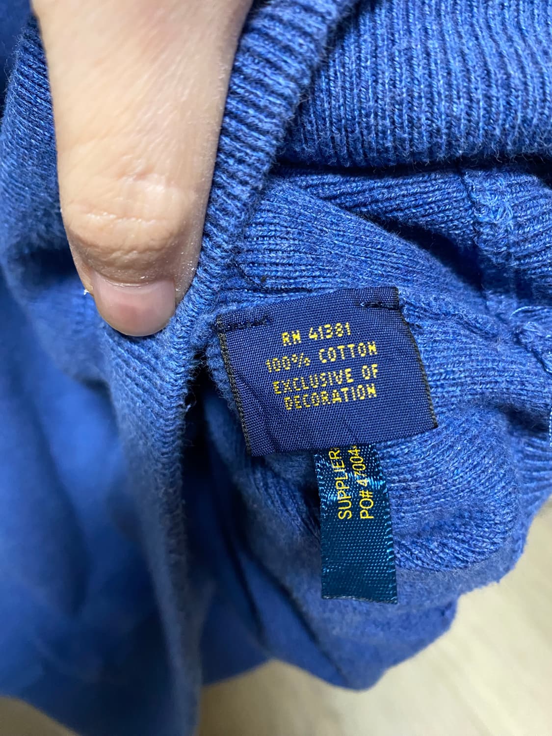 폴로 니트 맨투맨 블루컬러 상품이미지6