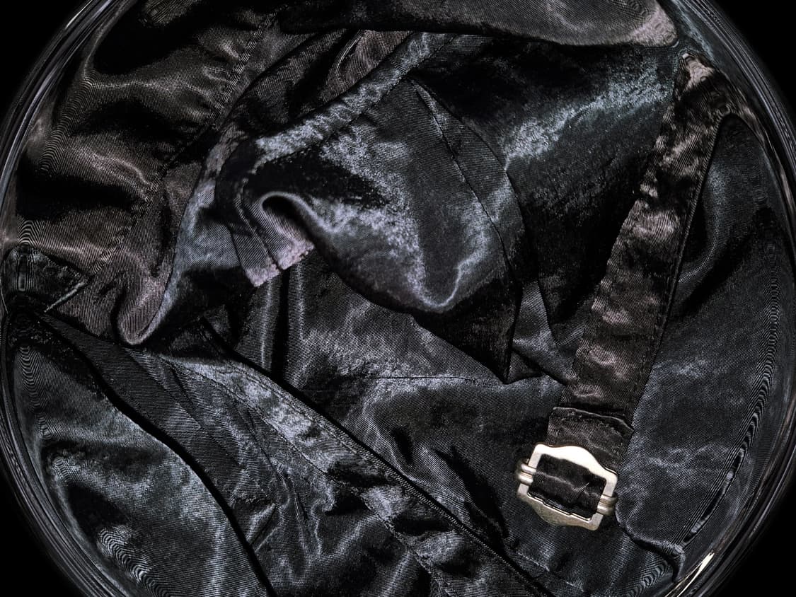 Vintage Black satin pleats shirts 상품이미지2