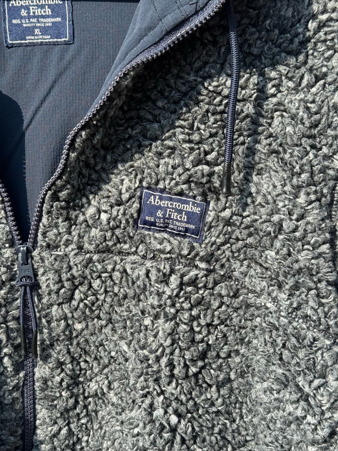 아베크롬비 플리스 후드 집업 자켓 상품이미지3