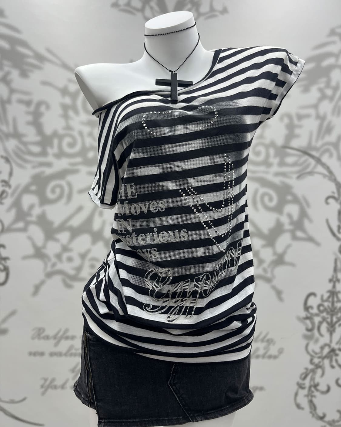 00's Stripe girls printing T-shirts 상품이미지3