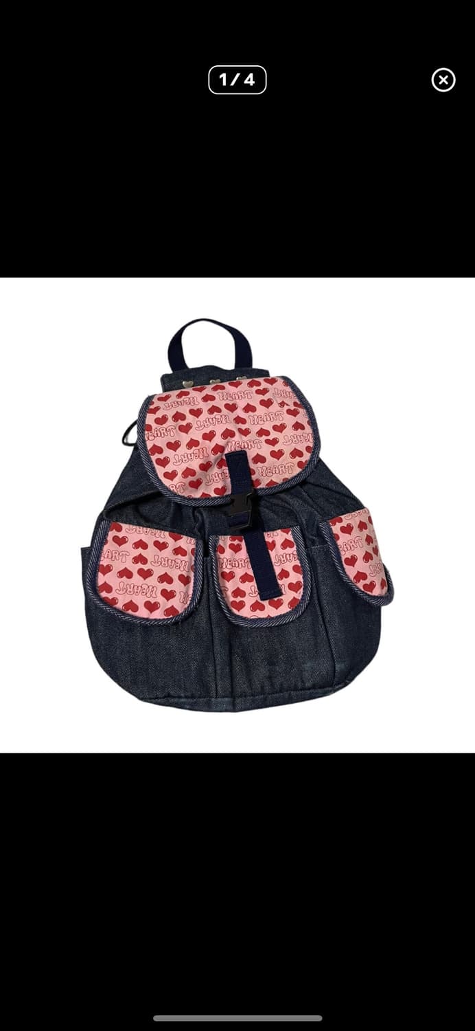 하트 미니 백팩 상품이미지1