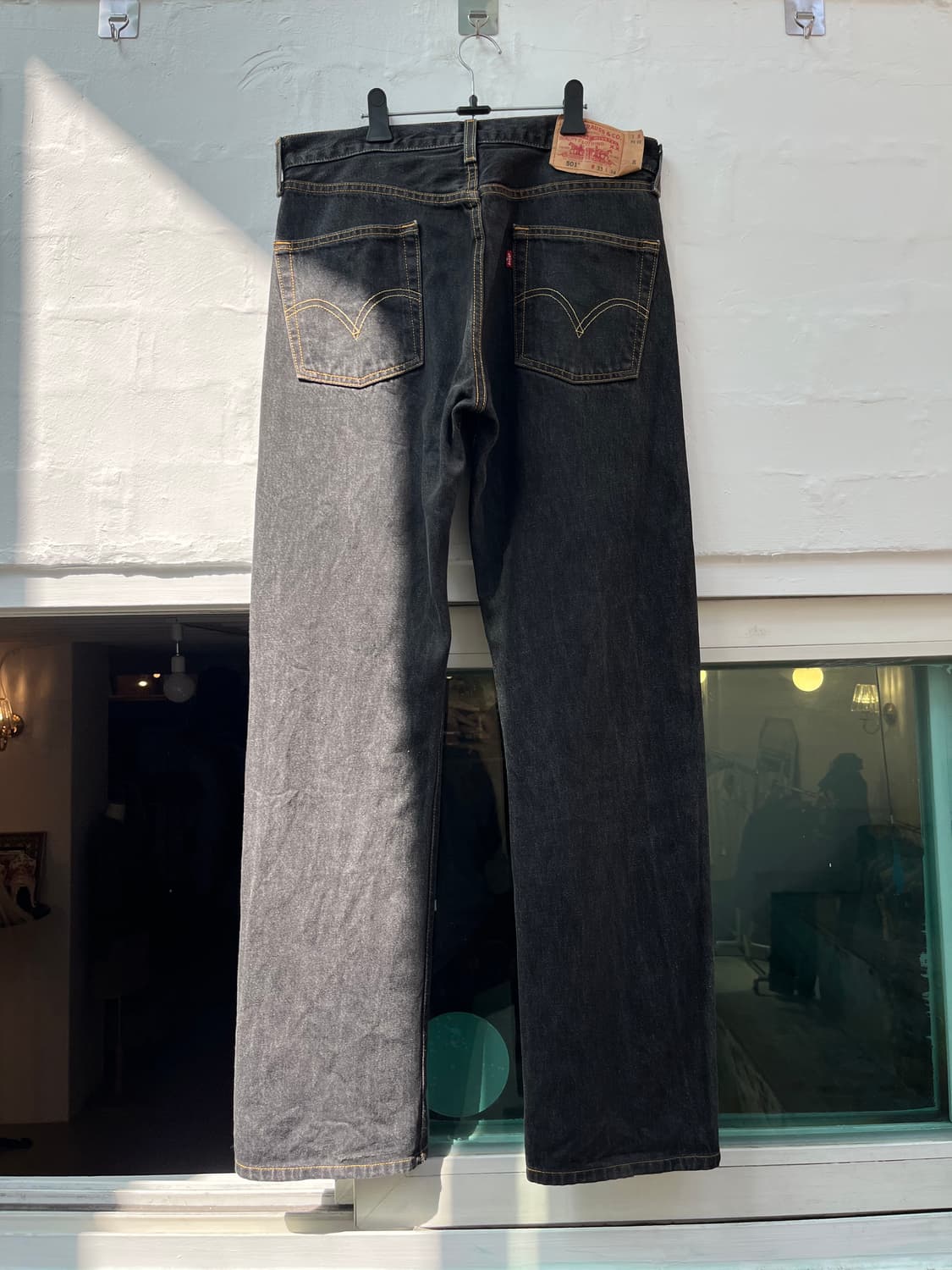 Levis 501 블랙 데님 팬츠 W34 상품이미지5