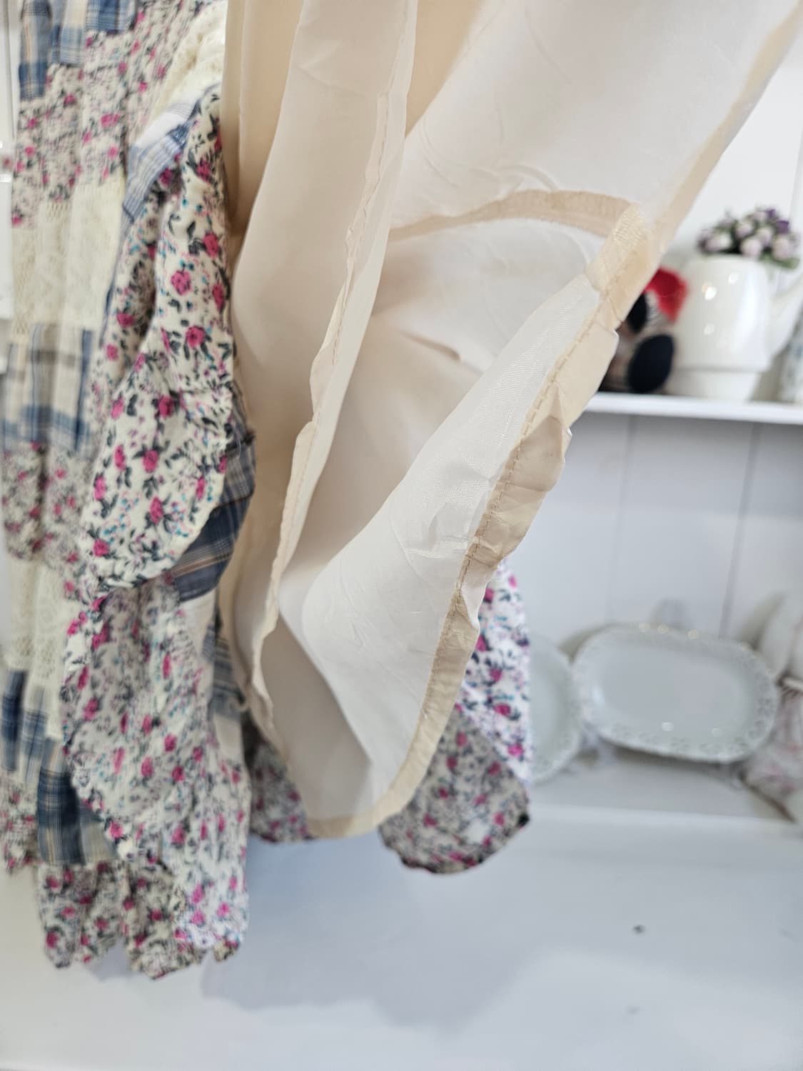 패치워크 레이스 원피스 상품이미지8