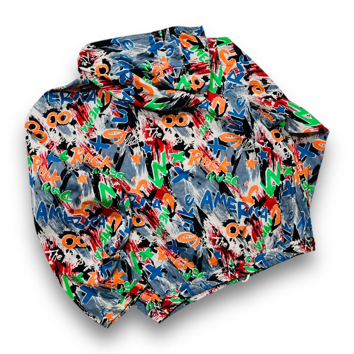 AMERICA Rock Graffiti Hoodie Zip-Up 상품이미지3