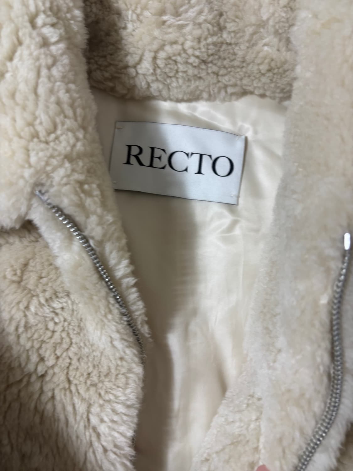 렉토 울 셔링 시어링 퍼자켓 (S) 새상품 상품이미지2