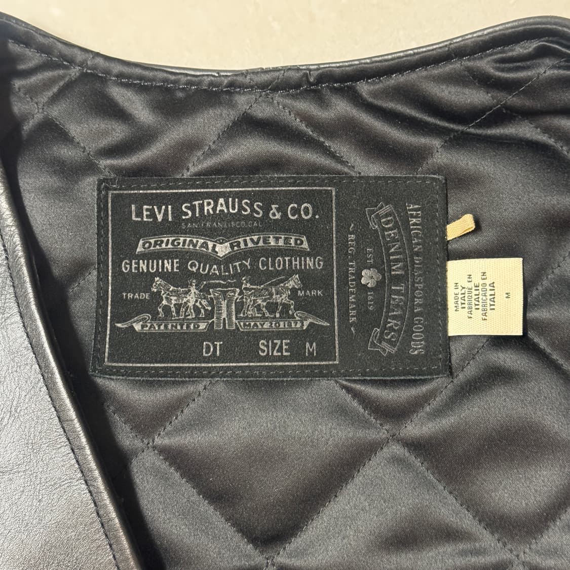 데님티어스 리바이스 레더 베스트 M 상품이미지3