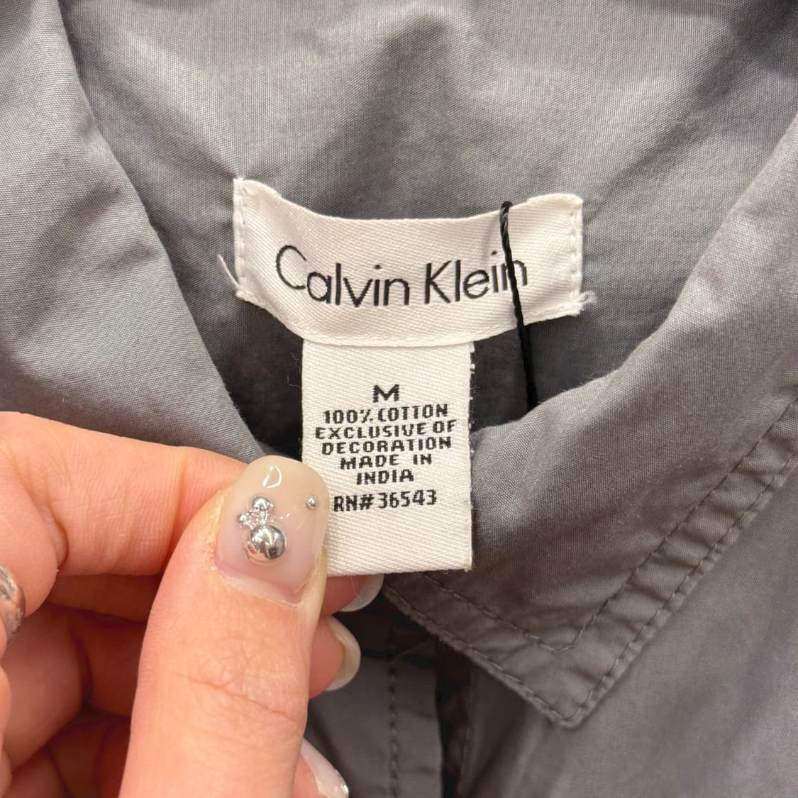 캘빈클라인 긴팔 셔츠 밀리터리 버튼업 포켓 디테일 그레이 상품이미지7