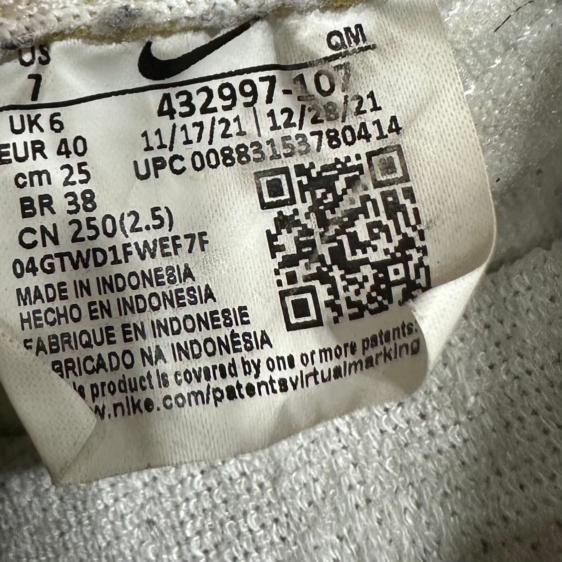 250) 나이키 운동화 남녀공용 신발 킬샷 OG 화이트 네이비 상품이미지9