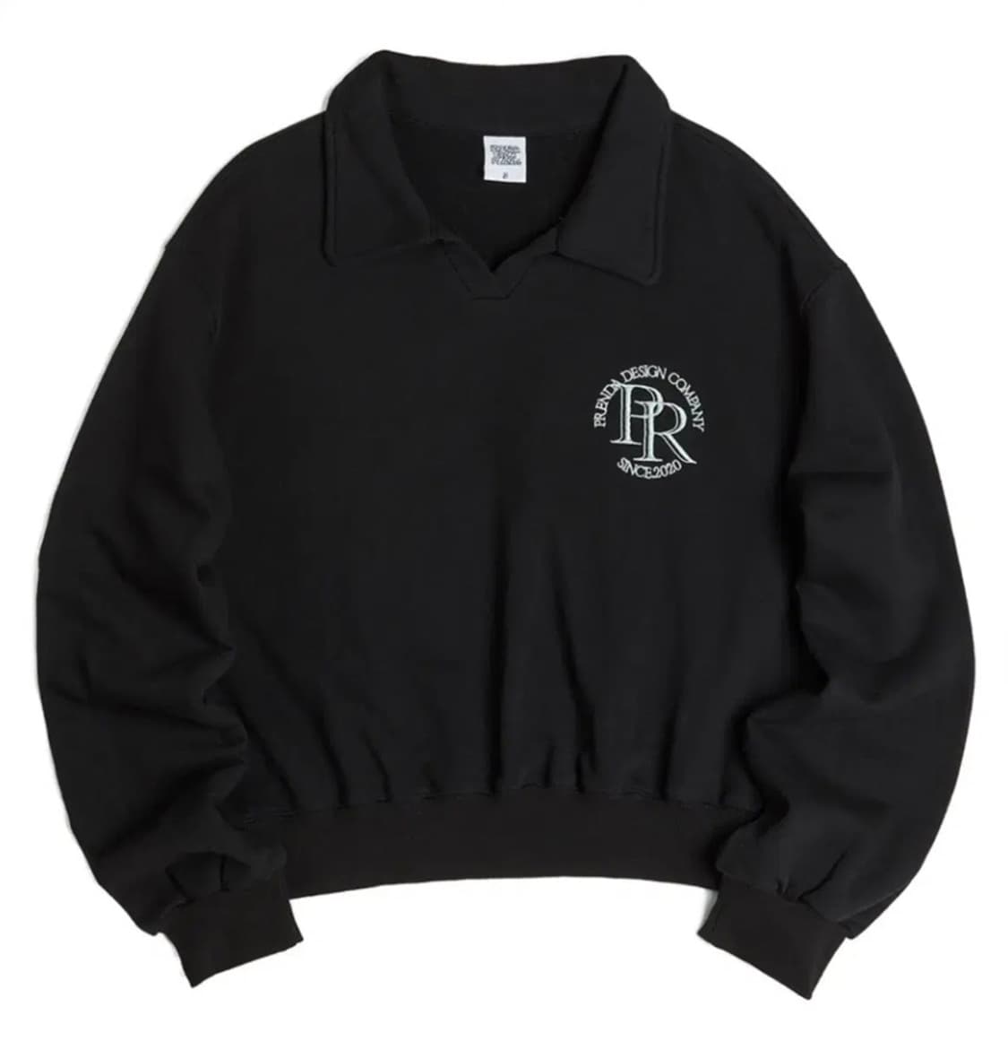 프렌다 카라 크롭 맨투맨 상품이미지1