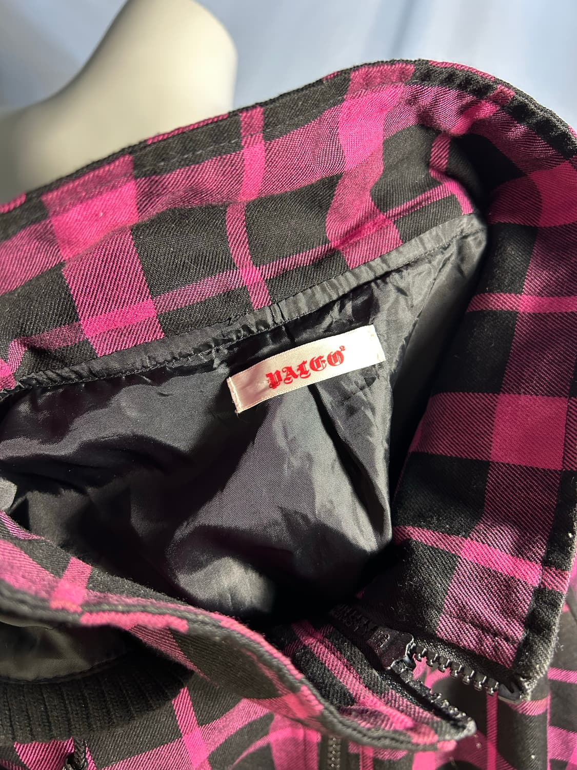 gal pink check hoodie jacket 상품이미지5