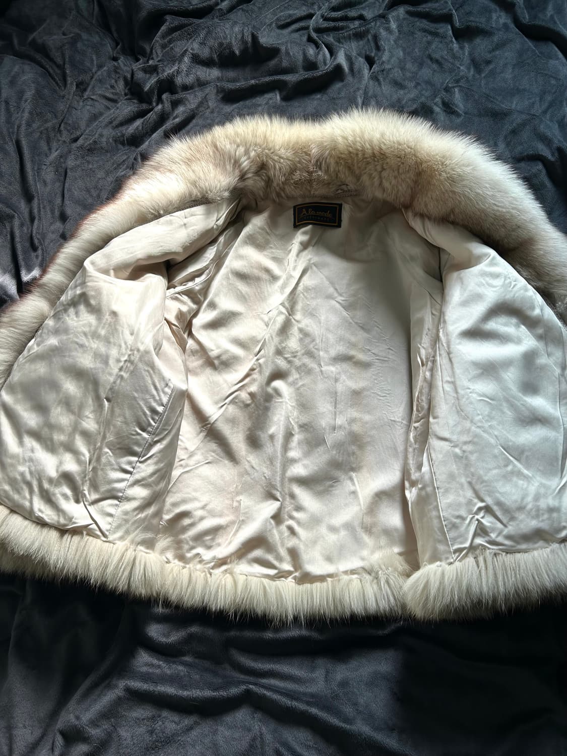 Fox Fur White Color Over Jacket 상품이미지9
