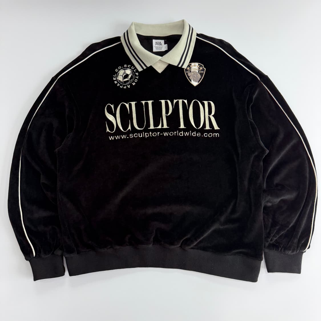 Sculspor 스컬프터 벨벳 카라 맨투맨 상품이미지4