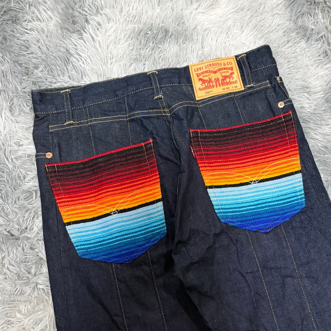 준야와타나베 x 자미로콰이 22fw 패널 데님 상품이미지3